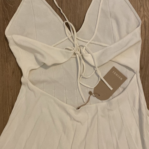 NWT MESHKI | Kendra Rib Knit Mini Dress | White | XXL - Picture 13 of 15